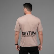 تیشرت باکسی مچینست ماکان یقه گرد مردانه طرح دار مدل 47589
