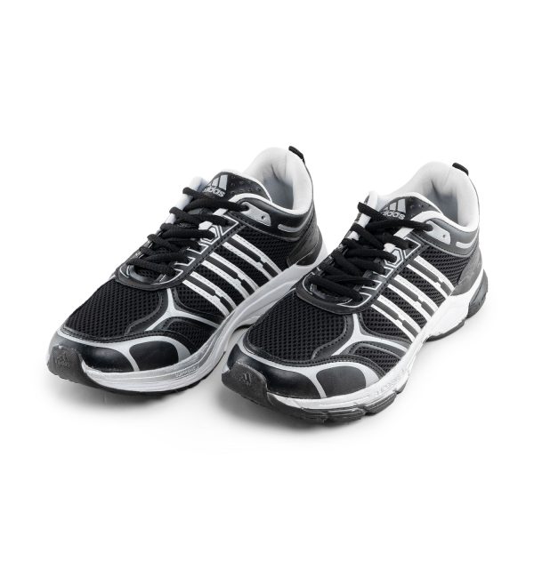 کفش اسپرت Adidas مردانه سفید بندی چرم مصنوعی مدل 44199