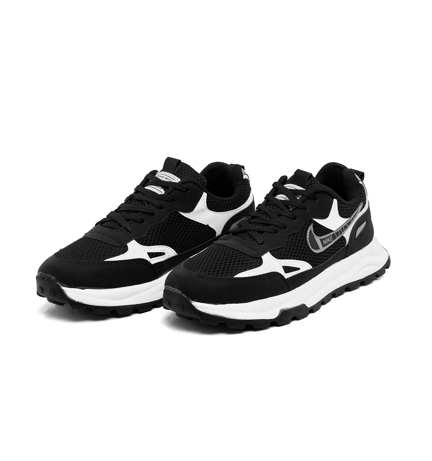 کفش اسپرت Nike مردانه مشکی سفید بندی مدل 47951
