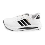 کفش اسپرت Adidas مردانه سفید بندی چرم مصنوعی مدل 46325