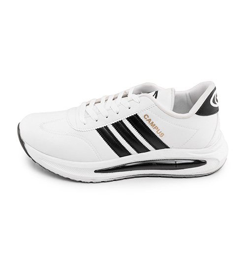 کفش اسپرت Adidas مردانه سفید بندی چرم مصنوعی مدل 46325