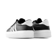 کفش اسپرت Adidas مردانه مشکی سفید بندی مدل 47696