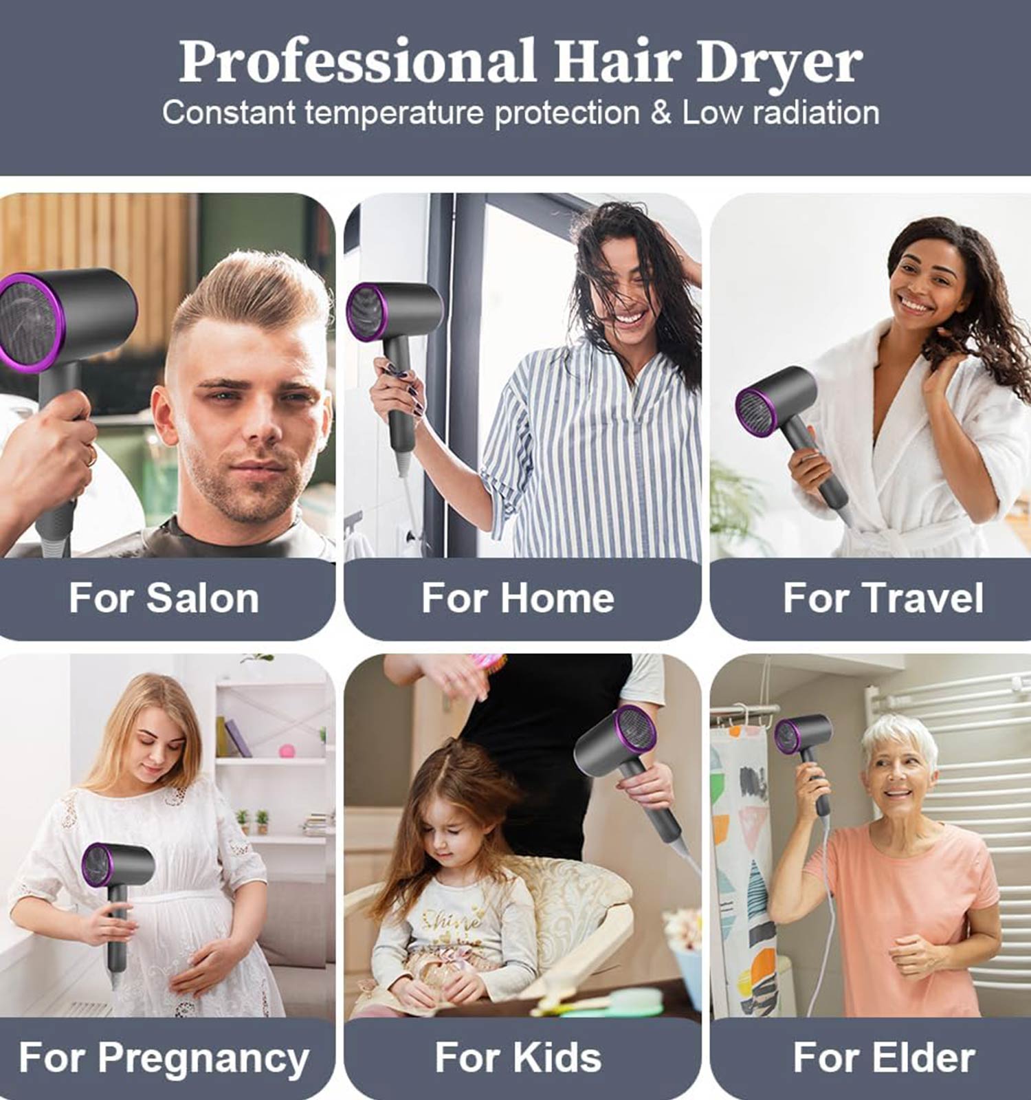 سشوار مسافرتی طرح Dyson Supersonic مدل 48014