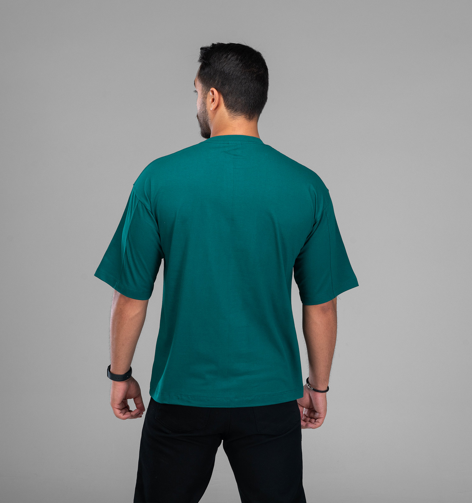 تیشرت یقه گرد مردانه نخ پنبه طرح دار مدل 48004