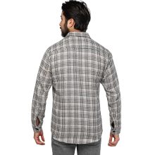 پیراهن اسپرت پشمی مردانه چهارخونه مدل 46302