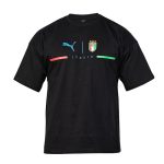 تیشرت لش Italia یقه گرد مردانه مشکی طرح دار مدل 47108