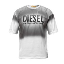 تیشرت Diesel یقه گرد مردانه سفید ابر و بادی مدل 47614