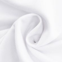 تیشرت مچینست نخ پنبه دو رو یقه گرد سفید طرح دار مدل 48026