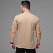 تیشرت نخ پنبه یقه گرد مردانه طرح دار مدل 47795