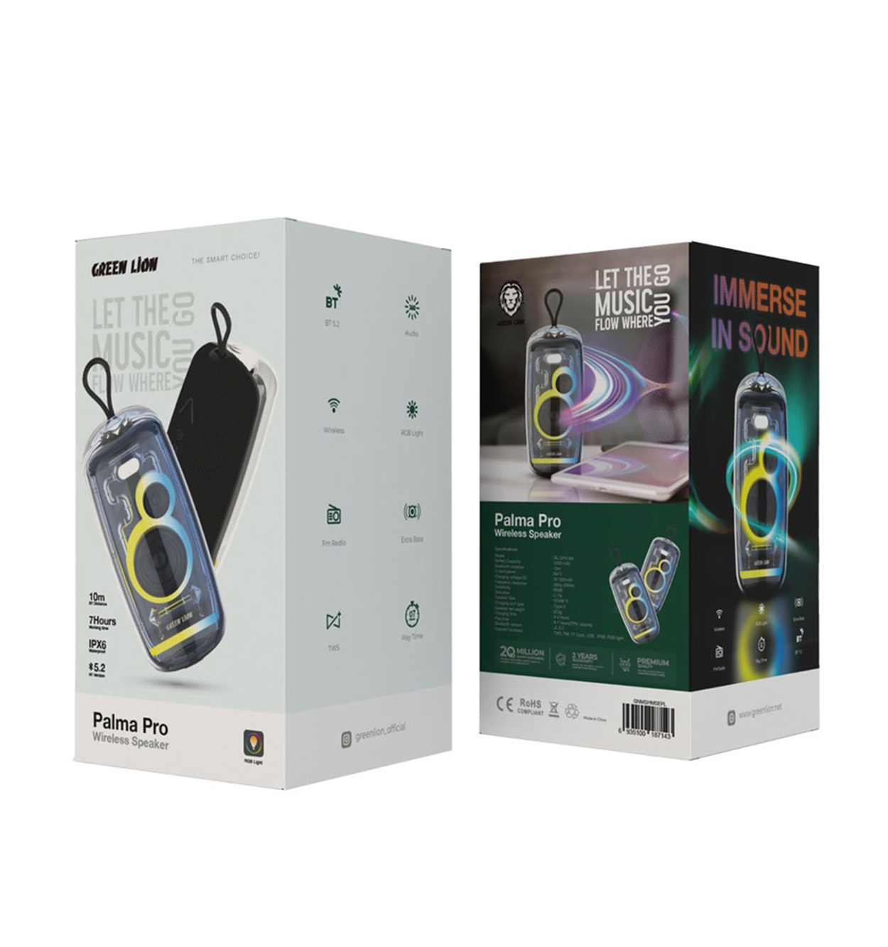 اسپیکر بلوتوثی گرین لاین Green Lion Palma Pro Wireless Speaker مدل 47239