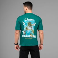 تیشرت باکسی مچینست ماکان یقه گرد مردانه طرح دار مدل 47553