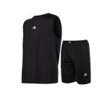 ست رکابی و شلوارک یقه گرد مردانه Adidas مشکی مدل 47216
