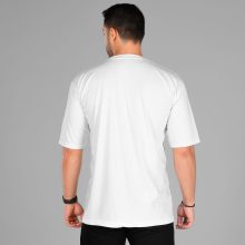 تیشرت Balenciaga یقه گرد مردانه لش سفید نخ پنبه طرح دار مدل 48024