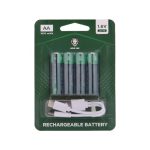 باتری نیم قلمی گرین لاین قابل شارژ Green Lion Rechargeable Battery AAA مدل 47225