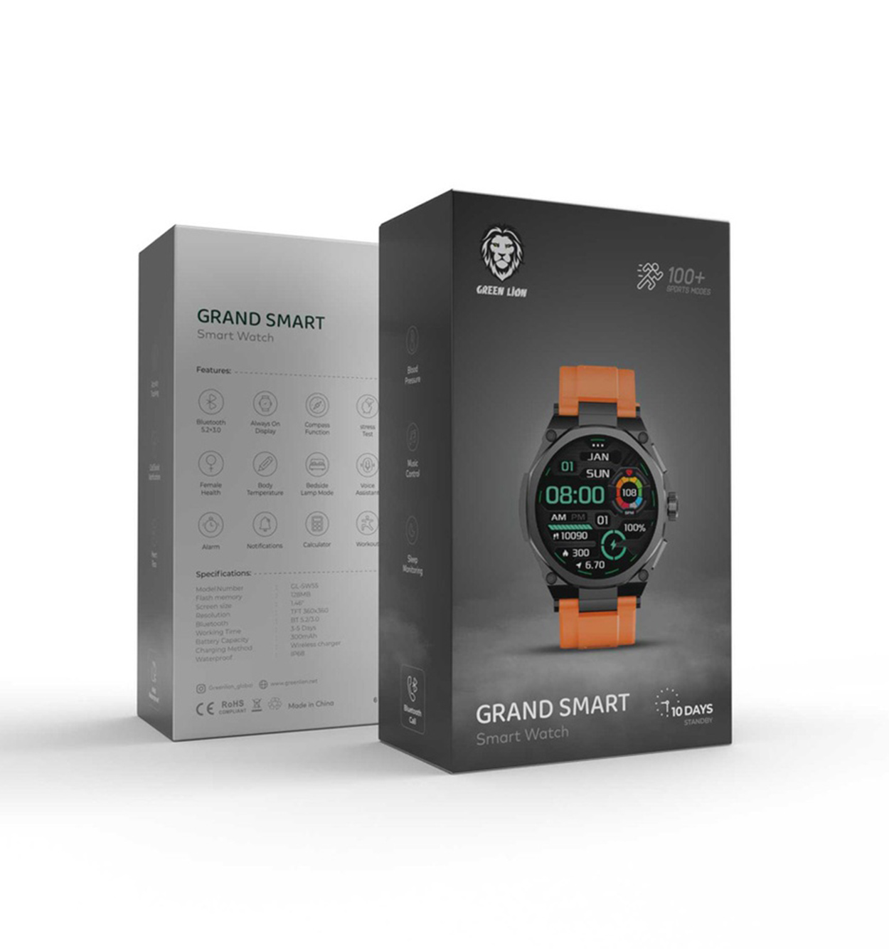 ساعت هوشمند گرین لاین Green Lion Grand Smart Smart Watch مدل 47248