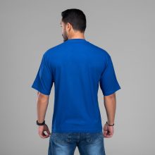 تیشرت یقه گرد مردانه نخ پنبه طرح دار مدل 48006