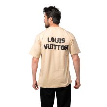 تیشرت Louis Vuitton یقه گرد مردانه نخ پنبه طرح دار مدل 47489