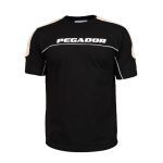 تیشرت pegador یقه گرد مردانه مشکی نخ پنبه طرح دار مدل 47578