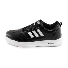 کفش اسپرت Adidas مردانه مشکی بندی چرم مصنوعی مدل 41457
