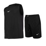 ست رکابی و شلوارک یقه گرد مردانه Nike مشکی مدل 47218