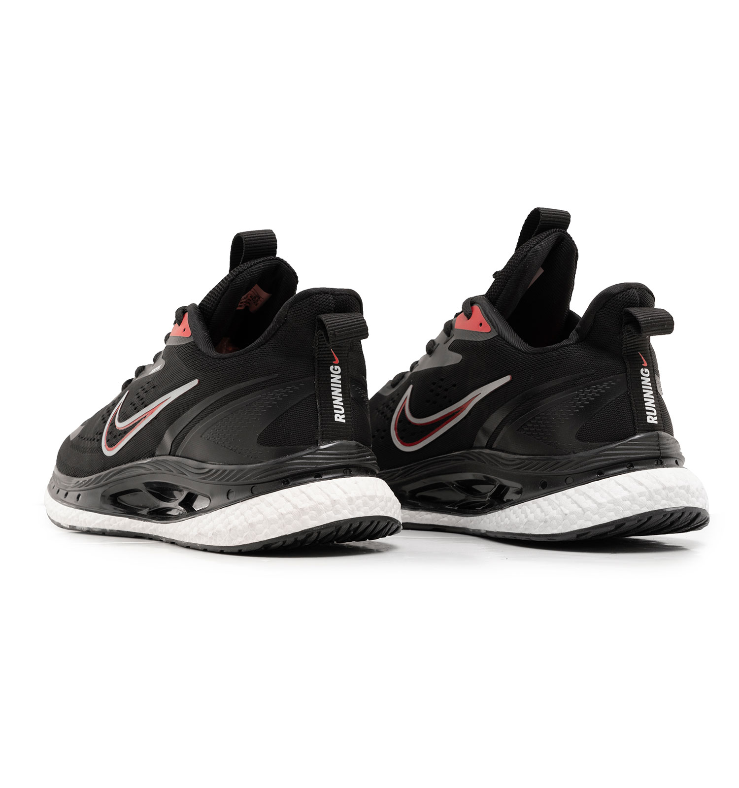 کفش اسپرت Nike مردانه مشکی سفید بندی مدل 46484