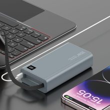 پاوربانک قابل حمل گرین لاین Green Lion Retractable Power Bank 35W 10000mAh ساعت مدل 47227