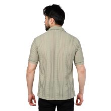 پیراهن اسپرت مراکشی مردانه آستین کوتاه ساده مدل 46989