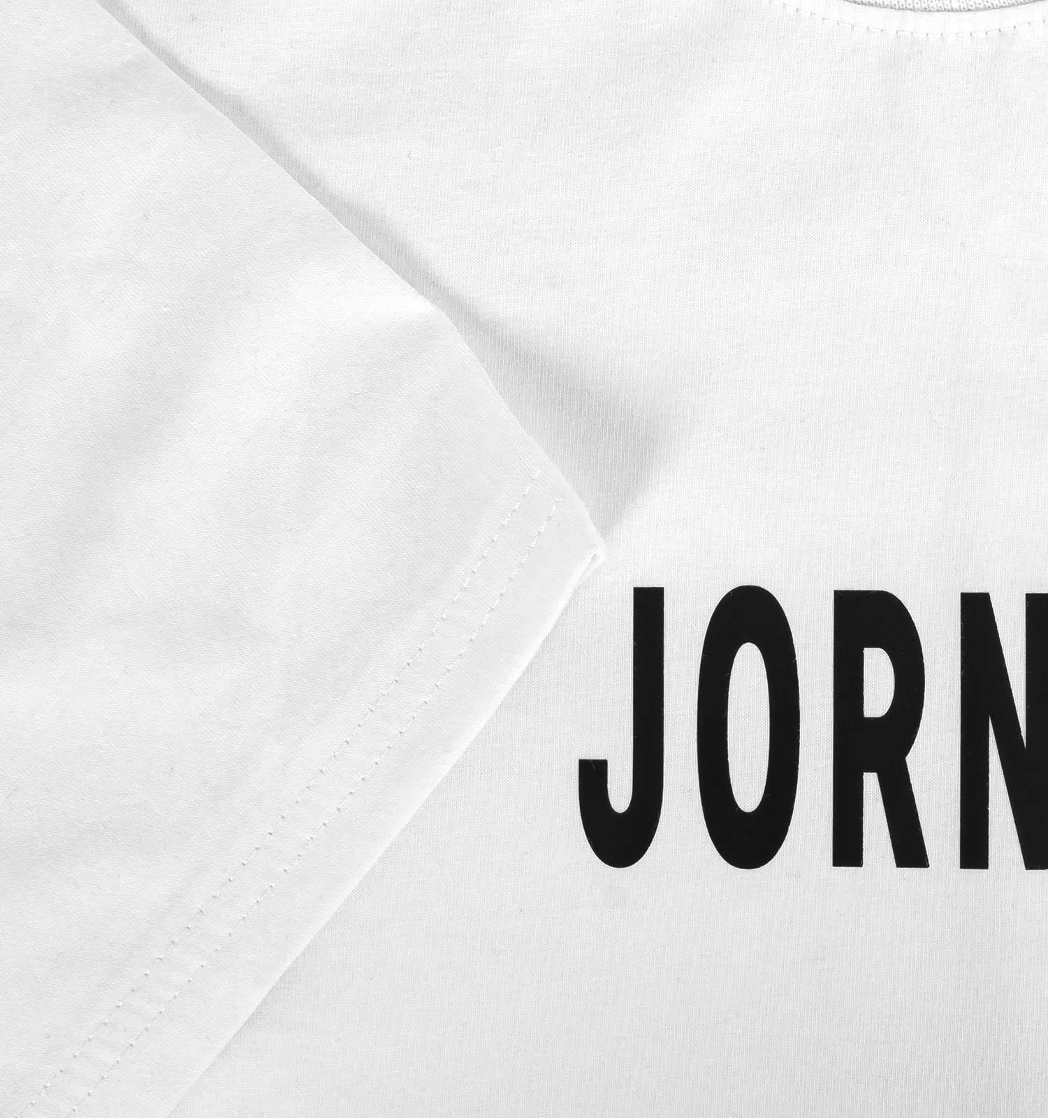 تیشرت Jornney  یقه گرد مردانه سفید طرح دار مدل 47365