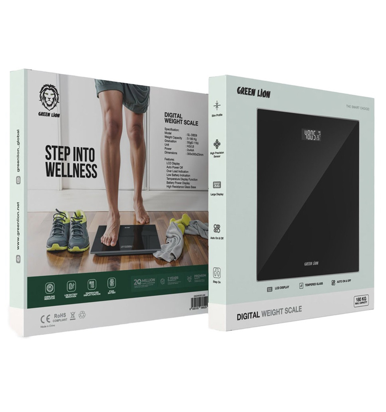 ترازوی هوشمند گرین لاین Green Lion Digital Weight Scale مدل 46826