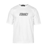 تیشرت Jornney یقه گرد مردانه سفید طرح دار مدل 47365