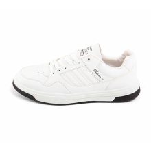 کفش اسپرت Adidas مردانه سفید بندی چرم مصنوعی مدل 43530