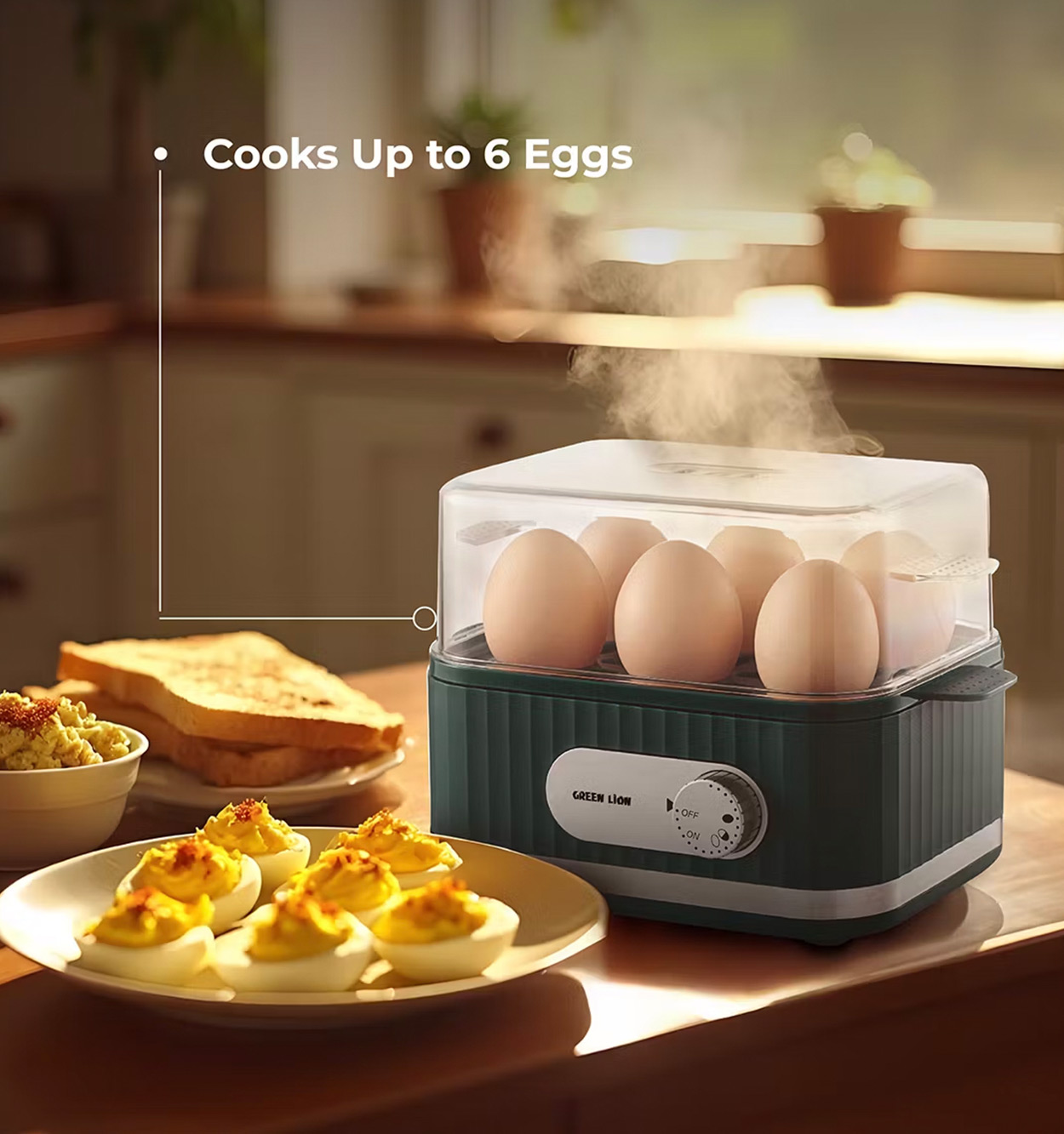 تخم مرغ پز گرین لاین Green Lion Smart Egg Cooker مدل 47807