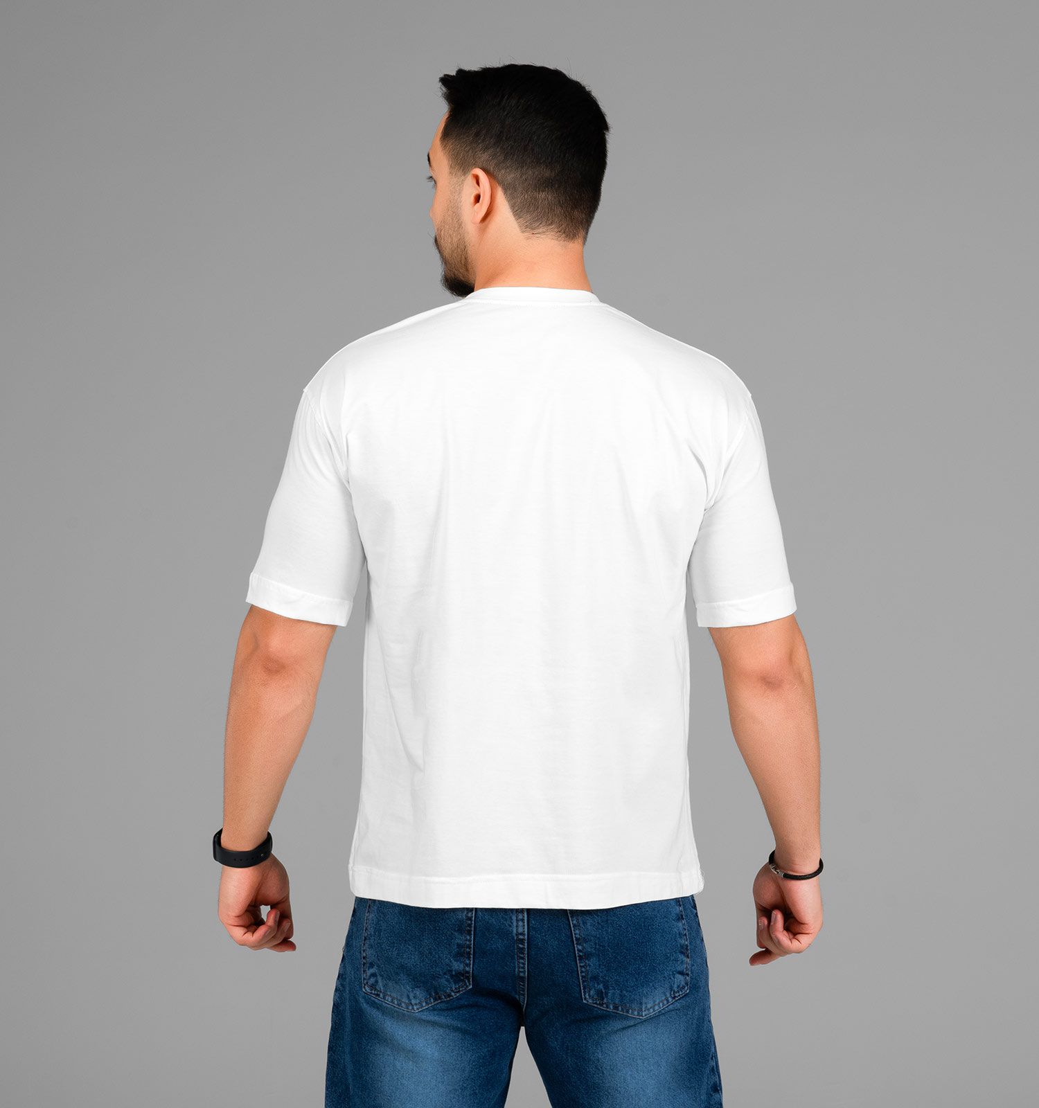 تیشرت نخ پنبه یقه گرد مردانه طرح دار مدل 47792