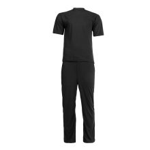 ست مردانه تیشرت و شلوار مشکی ساده یقه گرد مدل 45506