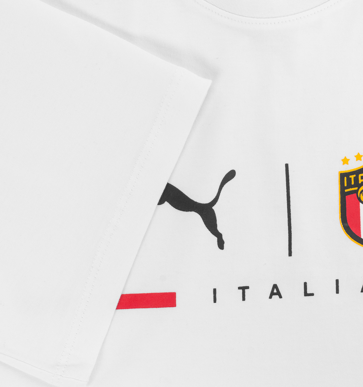 تیشرت لش Italia یقه گرد مردانه سفید طرح دار مدل 47105