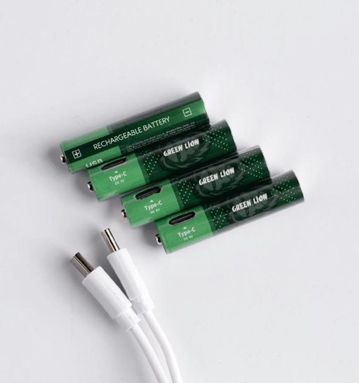 باتری نیم قلمی گرین لاین قابل شارژ Green Lion Rechargeable Battery AAA مدل 47225