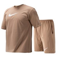 ست تیشرت و شلوارک مردانه طرح دار Nike یقه گرد مدل 47710
