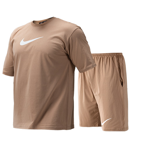 ست تیشرت و شلوارک مردانه طرح دار Nike یقه گرد مدل 47710