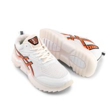کفش اسپرت Asics مردانه سفید بندی مدل 44004