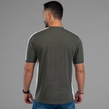 تیشرت یقه گرد مردانه نخ پنبه طرح دار مدل 48051