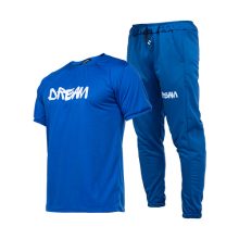 ست تیشرت و شلوار مردانه Dream ساده یقه گرد مدل 44836