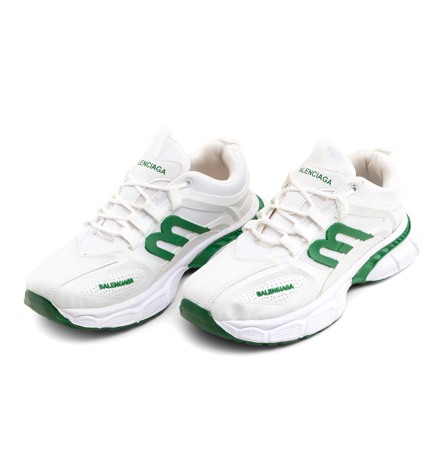 کفش اسپرت Balenciaga مردانه سفید بند دار مدل 46143