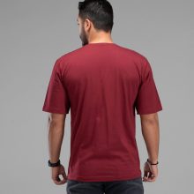تیشرت یقه گرد مردانه نخ پنبه طرح دار مدل 48105