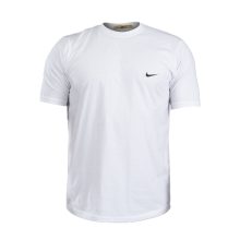 تیشرت Nike یقه گرد مردانه سفید نخ پنبه ساده مدل 48059