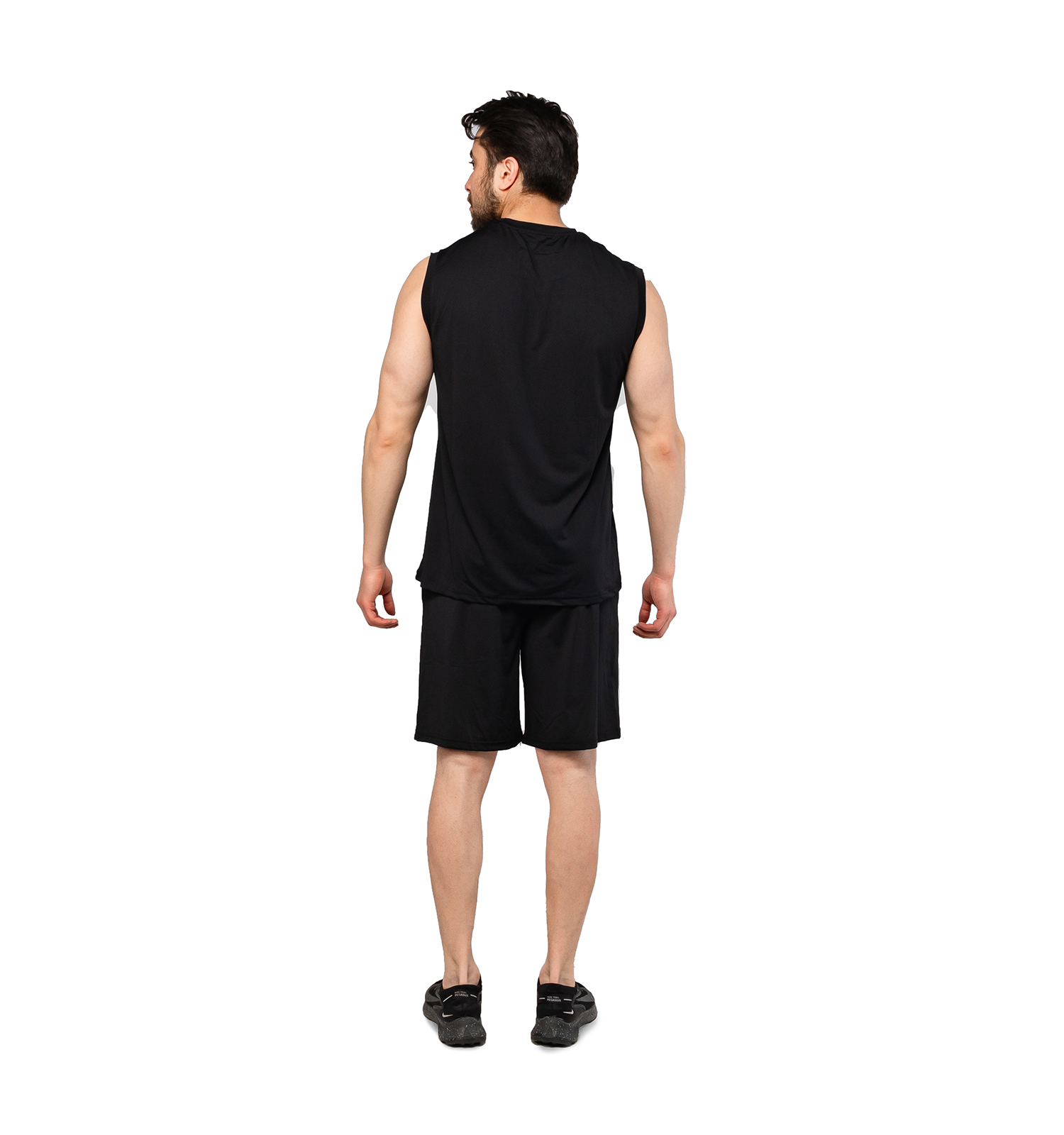 ست رکابی و شلوارک یقه گرد مردانه Adidas مشکی مدل 47216