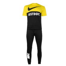 ست مردانه تیشرت و شلوار آستین کوتاه NIKE یقه گرد مدل 45115