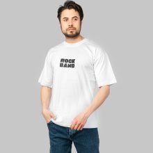 تیشرت لش یقه گرد مردانه سفید ساده مدل 47417