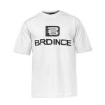 تیشرت Brdince یقه گرد مردانه سفید نخ پنبه طرح دار مدل 47488