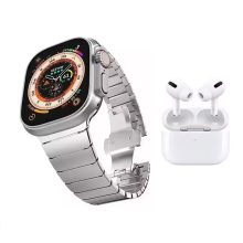 پک ساعت هوشمند 7 بند و ایرپاد WISME  WS-80 ULTRA 2 مدل 46269
