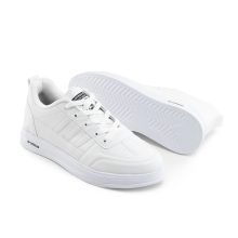 کفش اسپرت Adidas مردانه سفید بندی چرم مصنوعی مدل 41456